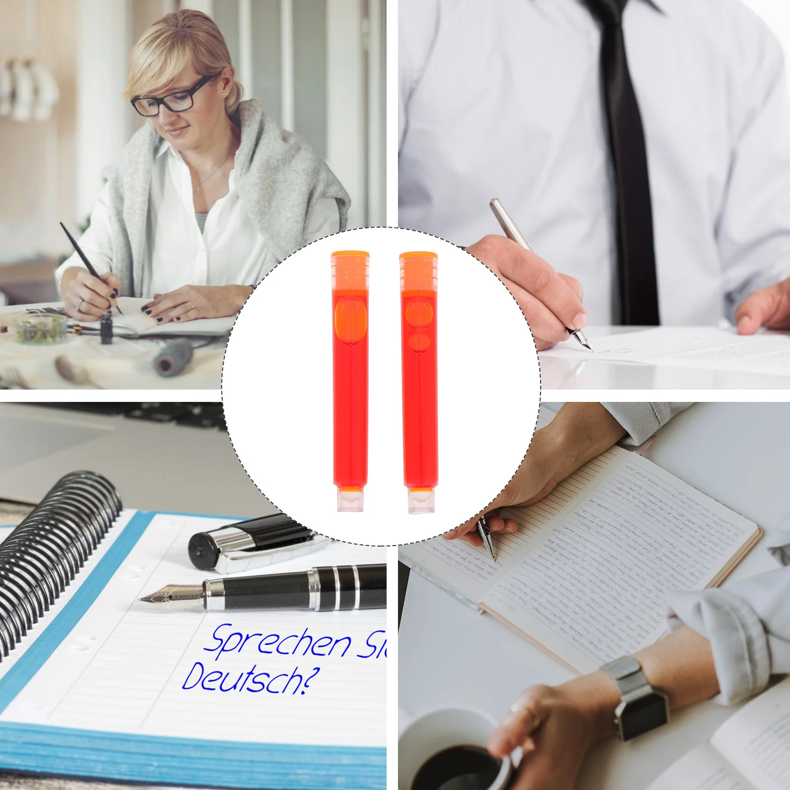 

50Pcs Fountain Pen Ink Absorber Universal Refill Tool Smooth Ink Fill Assistant for Students Stationery Writing