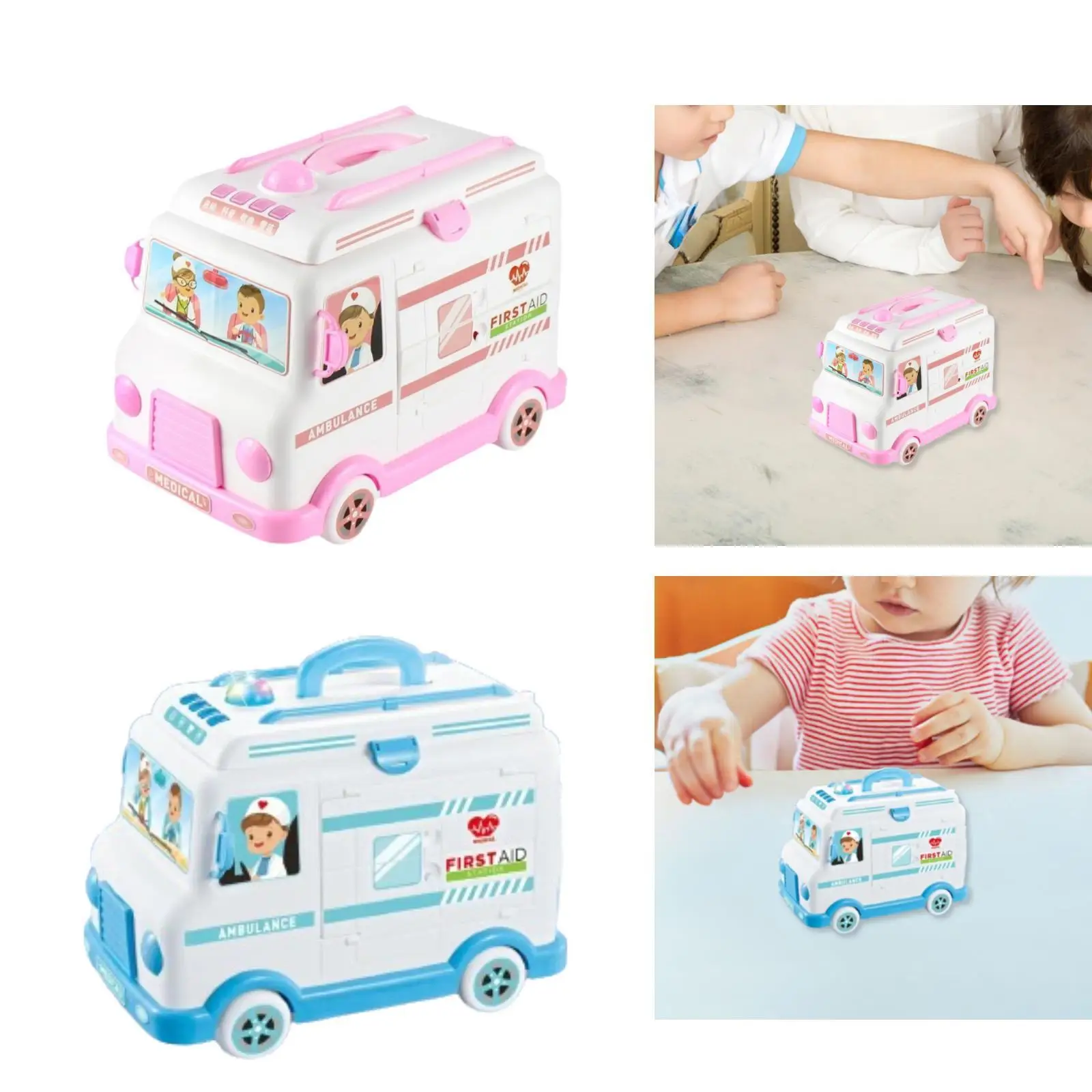 Kinder Krankenwagen Arzt Kits Pretend Rollenspiel Spielset Feinmotorik Pretend