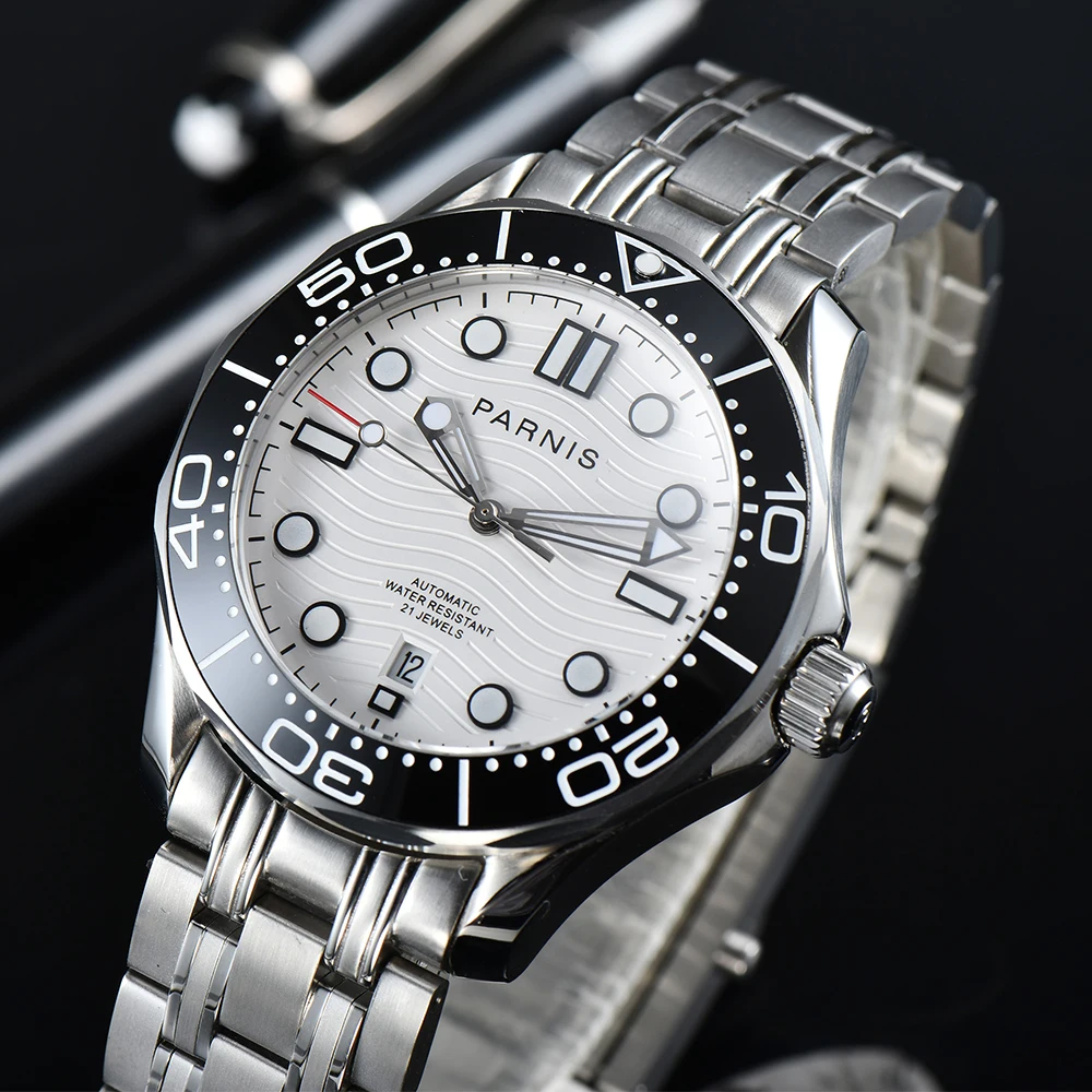 Parnis 42mm 2023 New Arrival Miyota8215 Automatic Mechanical Luminous Men Wristwatch