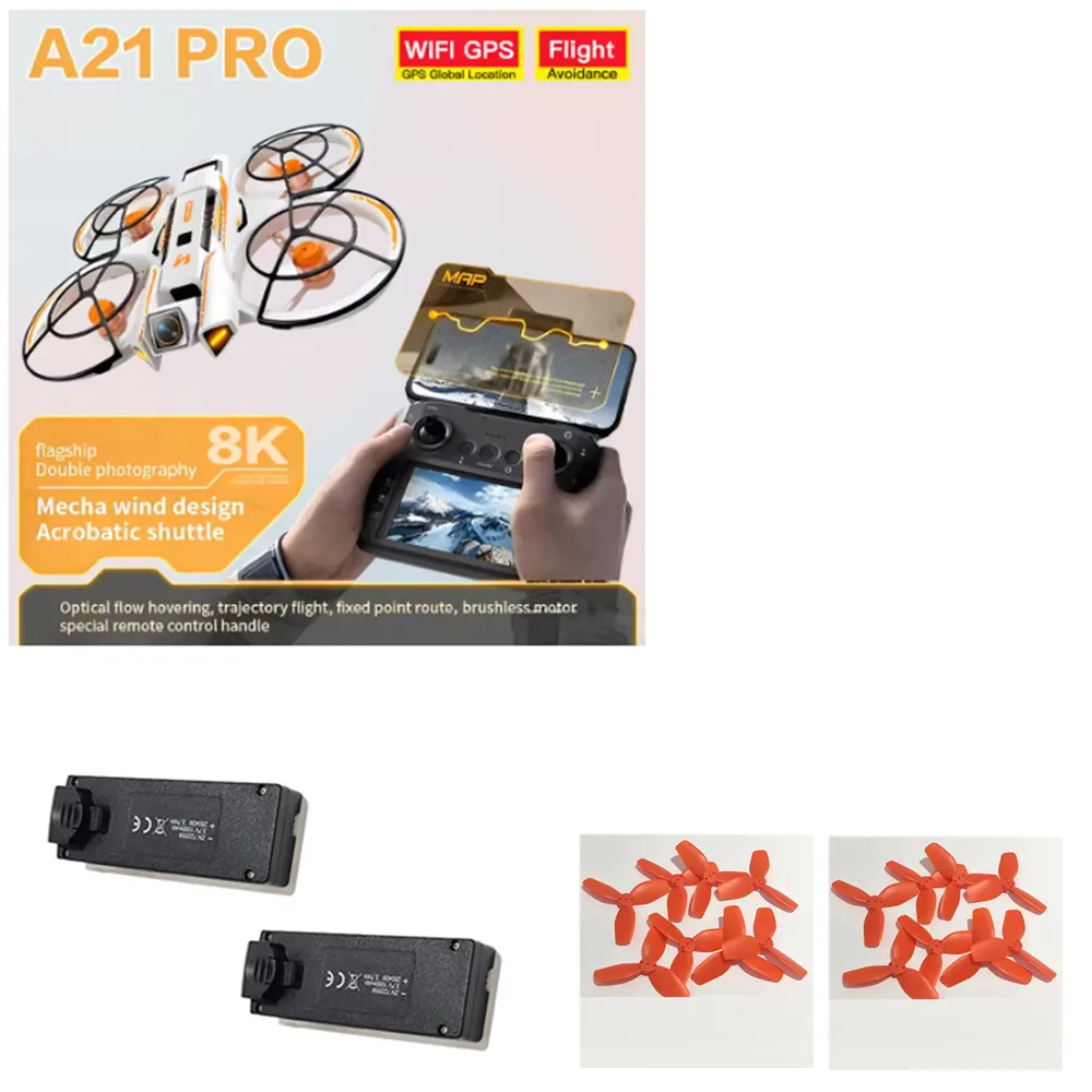 A21 PRO Drone Battery 3.7v 1000mAh  / Propeller Maple Leaf  For A21 PRO Drone Spare Parts Original Accessories A21 PRO Battery