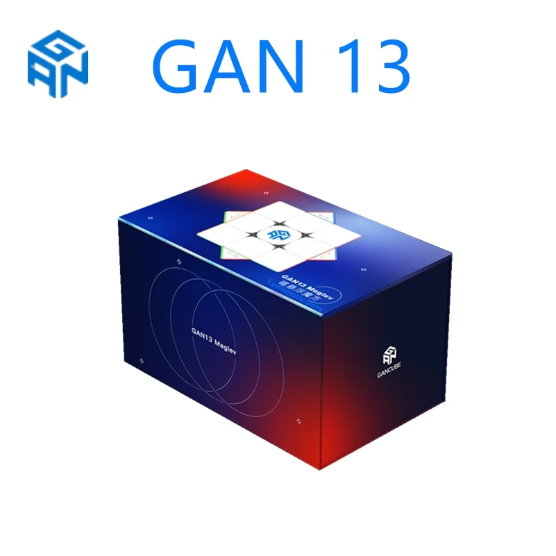 GAN13 M 마그네틱 3 × 3 자기 부상 UV 매직 큐브, GAN 13 자기 부상 스티커리스 GAN 큐브 3x3x3 자기 속도 큐브 GAN13 자기 부상 반투명 큐브 GAN 13 Maglev Cube 