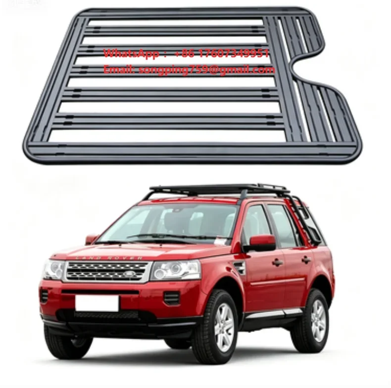 Aluminum Alloy Car Roof Cross Bars & Roof Rail Luggage Rack Baskets with 100kg Capacity for Freelander Car Roof Rack Travel