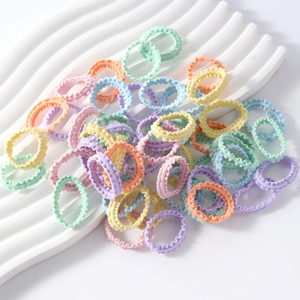 50/100pcs Mini Hair Ties - Soft, Colorful, Elastic Hair Bands, Hair Accessories Kids, Baby Girls, Ideal Gift Choice for Birthday