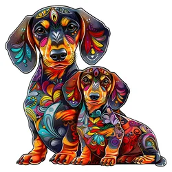 Wooden Puzzles for Adults,Dog Wooden Animals Shaped Puzzles,Unique Shaped Jigsaw Puzzles,Magic Wooden Jigsaw Puzzles