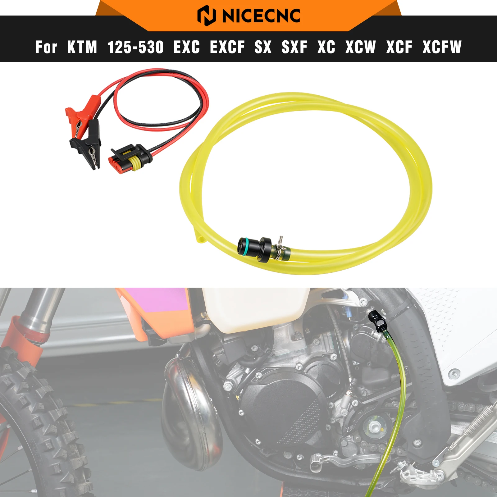 NICECNC For KTM TPi EXC 300 XC-W 250 2018-2024 Fuel Pump Tester and Transfer Kit For KTM EXC-F 350 SX-F 350 SX-F 450 2013-2024