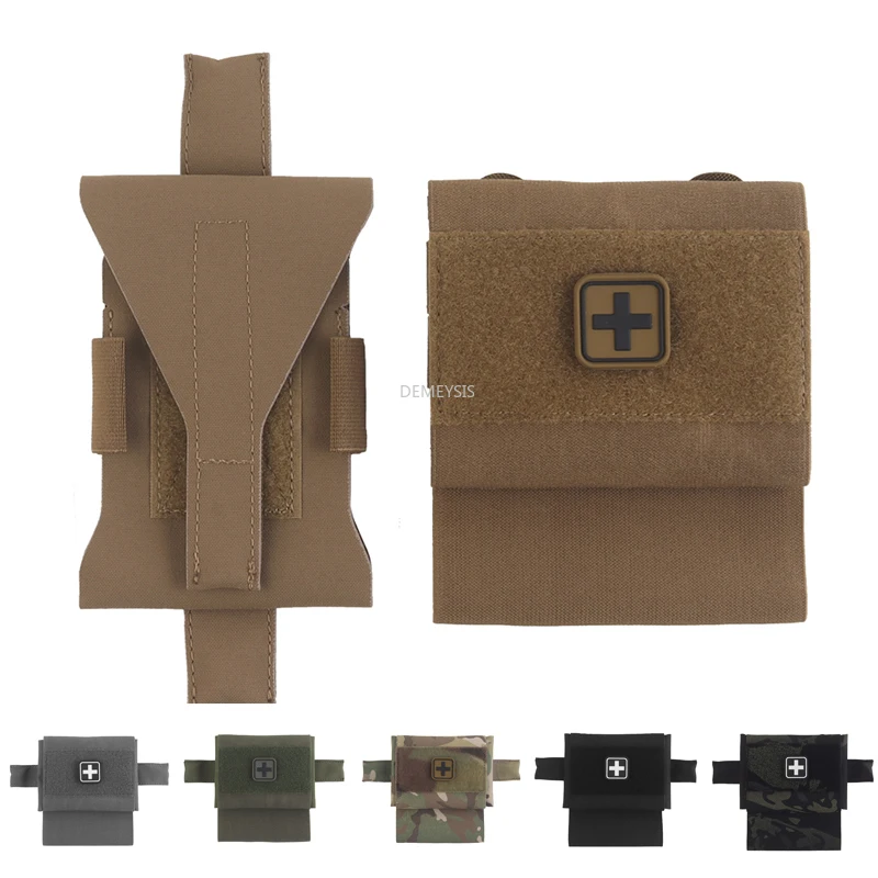 Tactical Medical Pouch Bag MOLLE Rapid Deployment First-aid Kit Survival Outdoor Hunting Emergency Bag Airsoft EDC Waist Pack