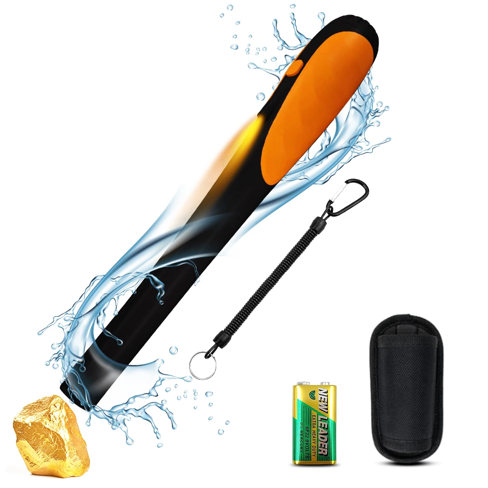 

High Sensitivity Waterproof Metal Detector for Outdoor Use Round Rod Metal Detector with Dual Alerts
