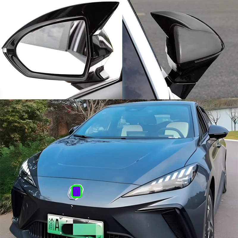 

For MG 4 MG4 EV MG4 ELECTRIC 2022 2023 2024 2025 Car side mirror rearview mirror modification horn-shaped protective cover