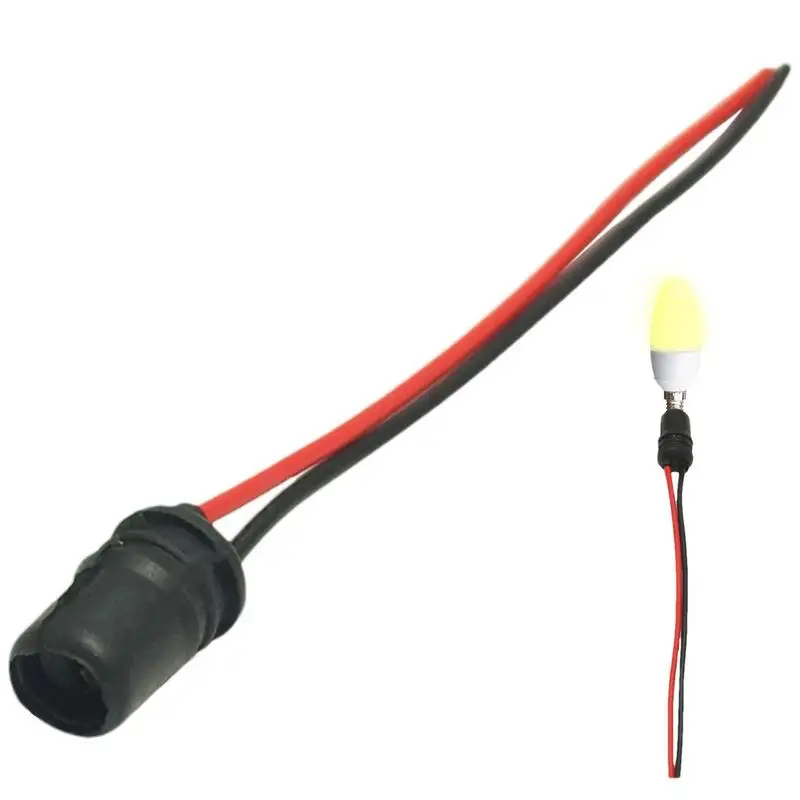 Car Headlight Connector Plug Soft Rubber LED Bulb Socket Lamp Extension Holder Soft Glue Socket Adapter For T10 W5w Socket