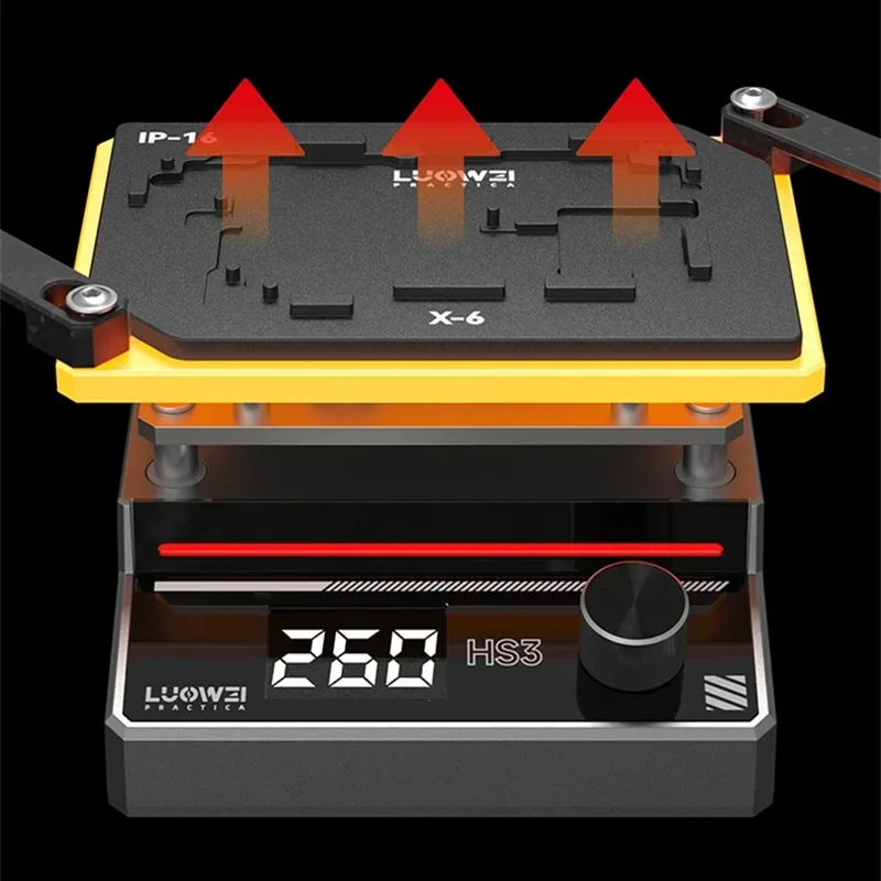 LUOWEI HS3 Pro Preheating Layering Platform For IP X -16promax PCB Layered Chips Cleaner Degumming Heating Table