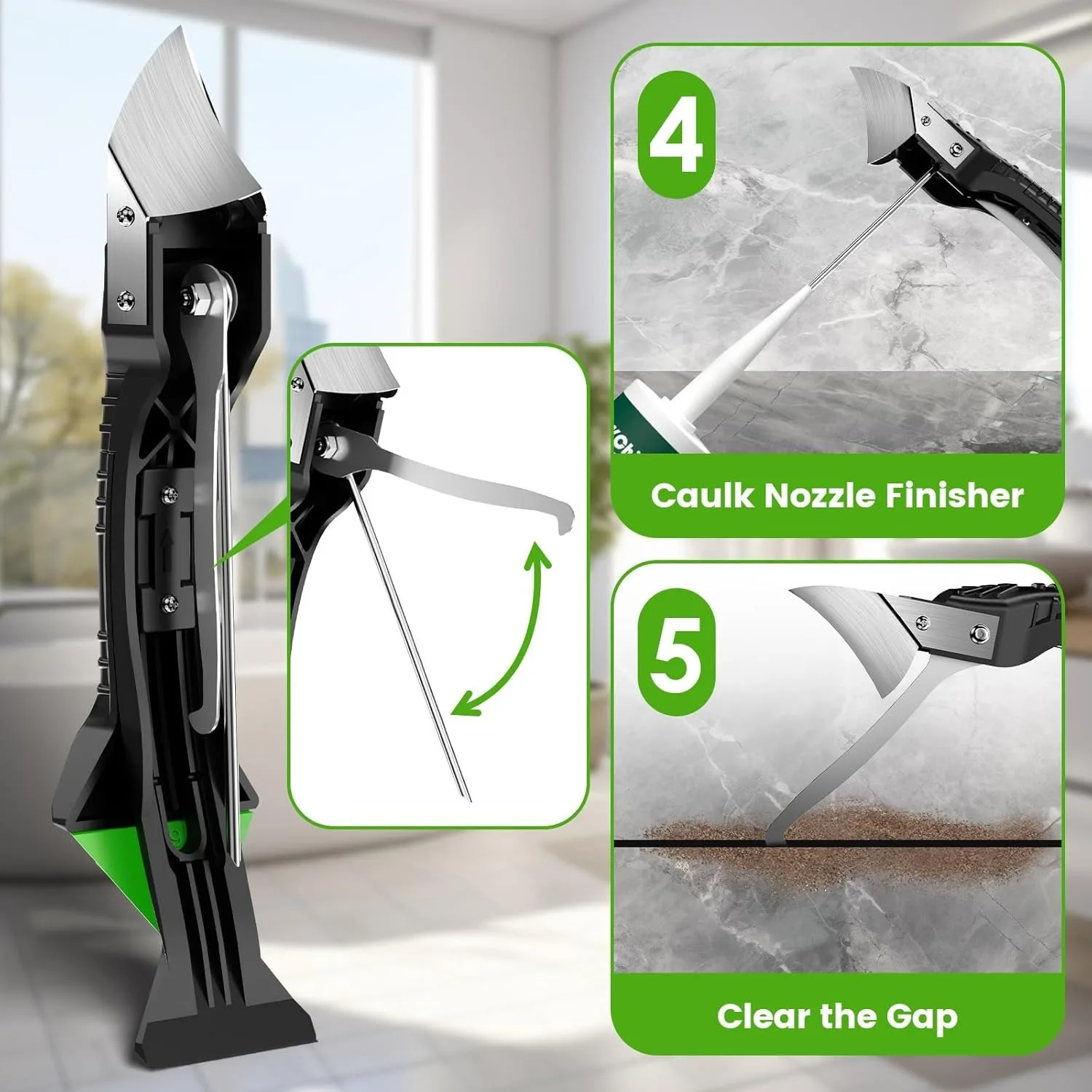 5 في 1 13 قطعة مزيل السيليكون مانع التسرب السلس مكشطة السد التشطيب الجص عدة أدوات الطابق إزالة قالب طقم أدوات يدوية #5