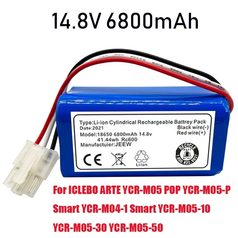 14,8 V Neue Batterie für ICLEBO ARTE YCR-M05 POP YCR-M05-P Smart YCR-M04-1  YCR-M05-10 YCR-M05-30 YCR-M05-50 Li-Ion