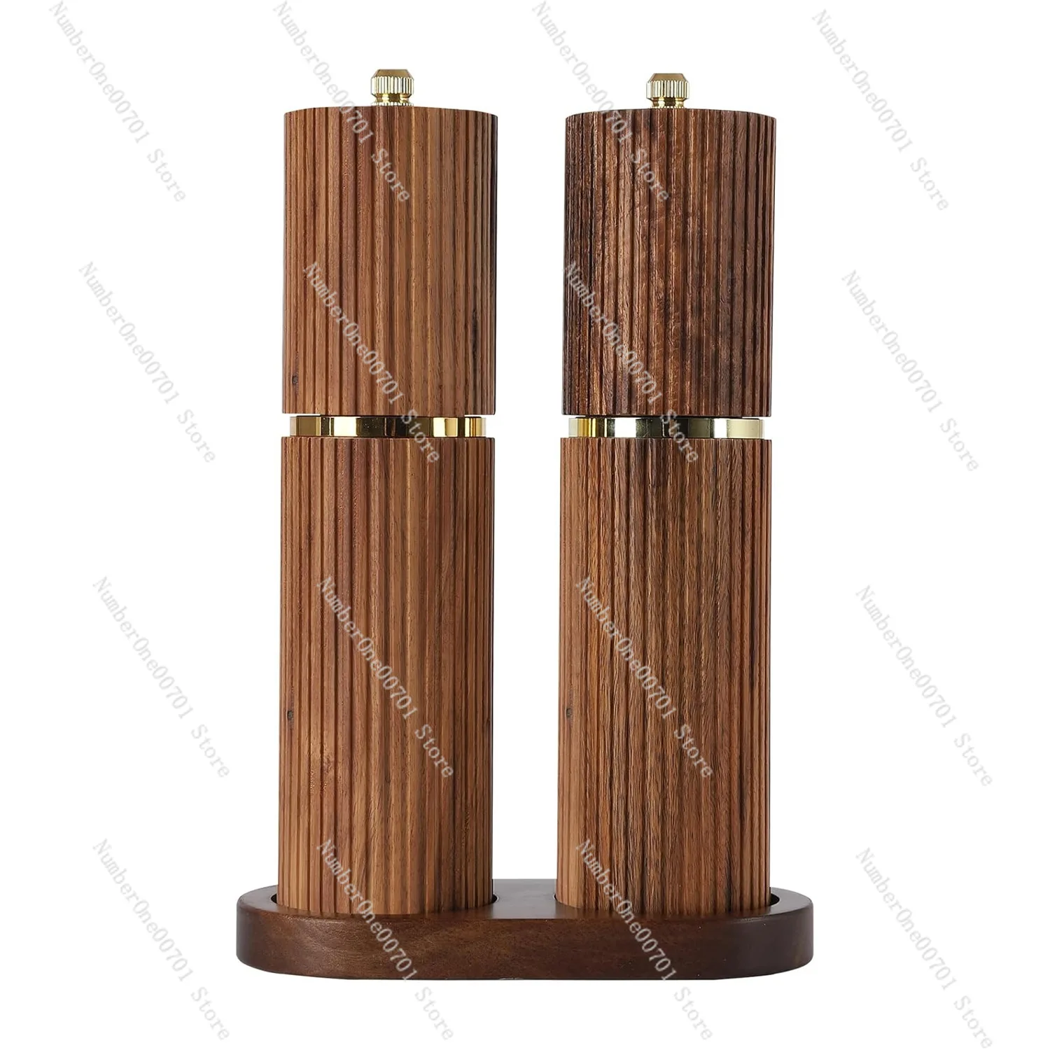 Wooden Pepper Grinder, Adjustable Coarseness Manual Mill for Sea Salt, Spices & Kitchen Use