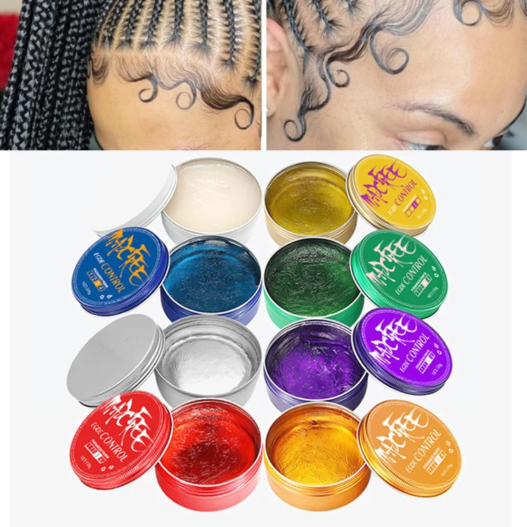Crema de cera para el cabello Maxfree, 150g, Control de bordes, sujeción suave, Gel para trenzado, doman los bordes del Frizz, Gel para el cabello, Gel trenzado Loc