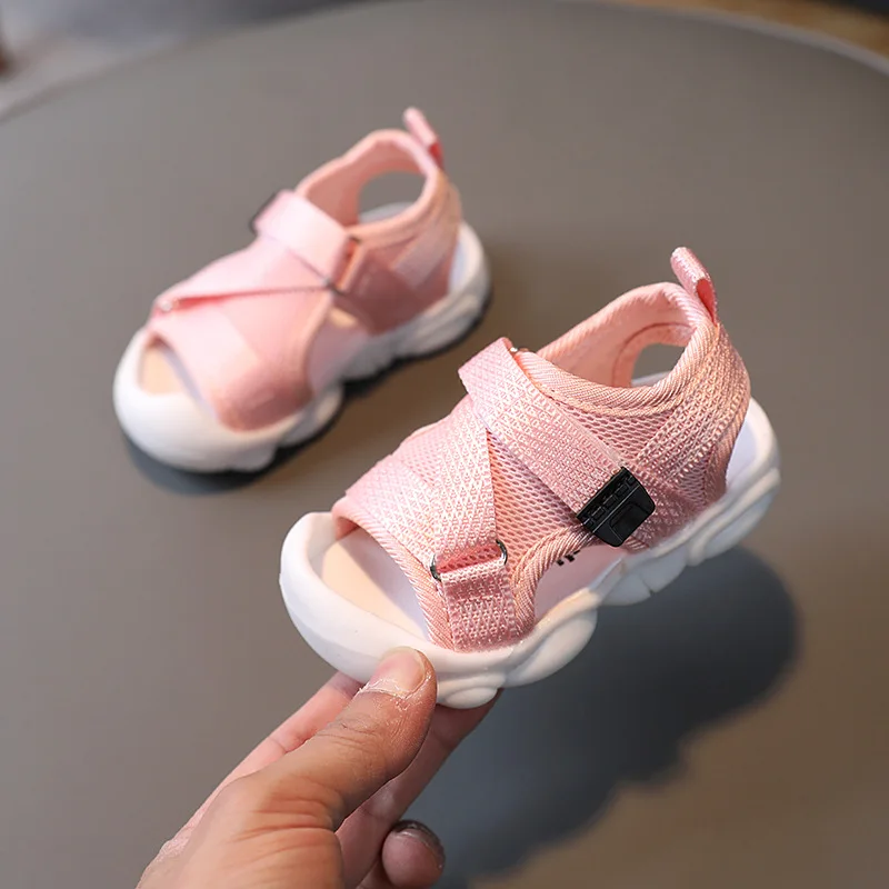 Baby Girls Boys Sandals Summer Infant Toddler Shoes Non-Slip Soft Sole Breathable Kids Beach Shoes Children Sandals