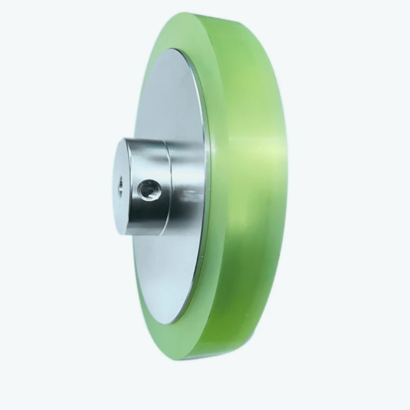 3X 300Mm Aluminum Polyurethane Industrial Encoder Wheel Measuring Wheel For Measuring Rotary Encoder