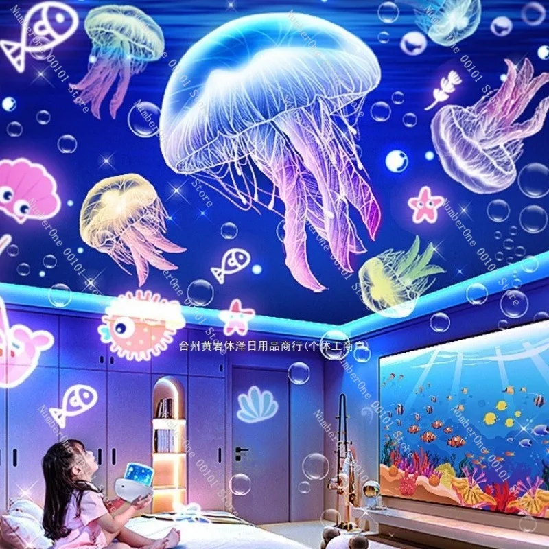 Star Projection Night Light Toy, Bedroom Atmosphere Lamp for Kids and Girls, Full Star Effect Lighting, Wholesale Supply