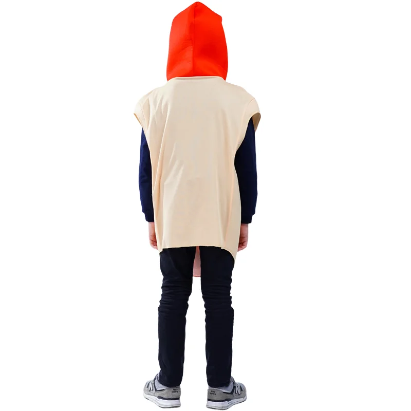 Kinderen Cosplay Hotdog Kostuum Kinderen Grappige Onesie Podium Kostuum Vakantie Gastronomisch Eten Podium Optreden Kleding Pak