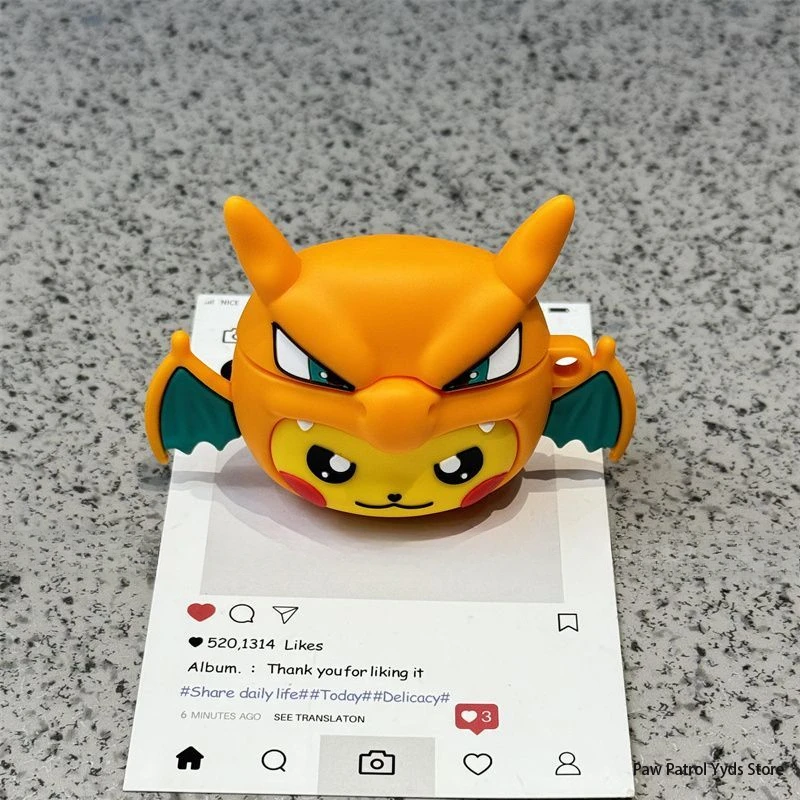 New Spitfire Dragon Pikachueds AirPods 4 Sets of Fourth Generation Protective Cases Airpod Pro2 Suitable for Apple Headphone Set