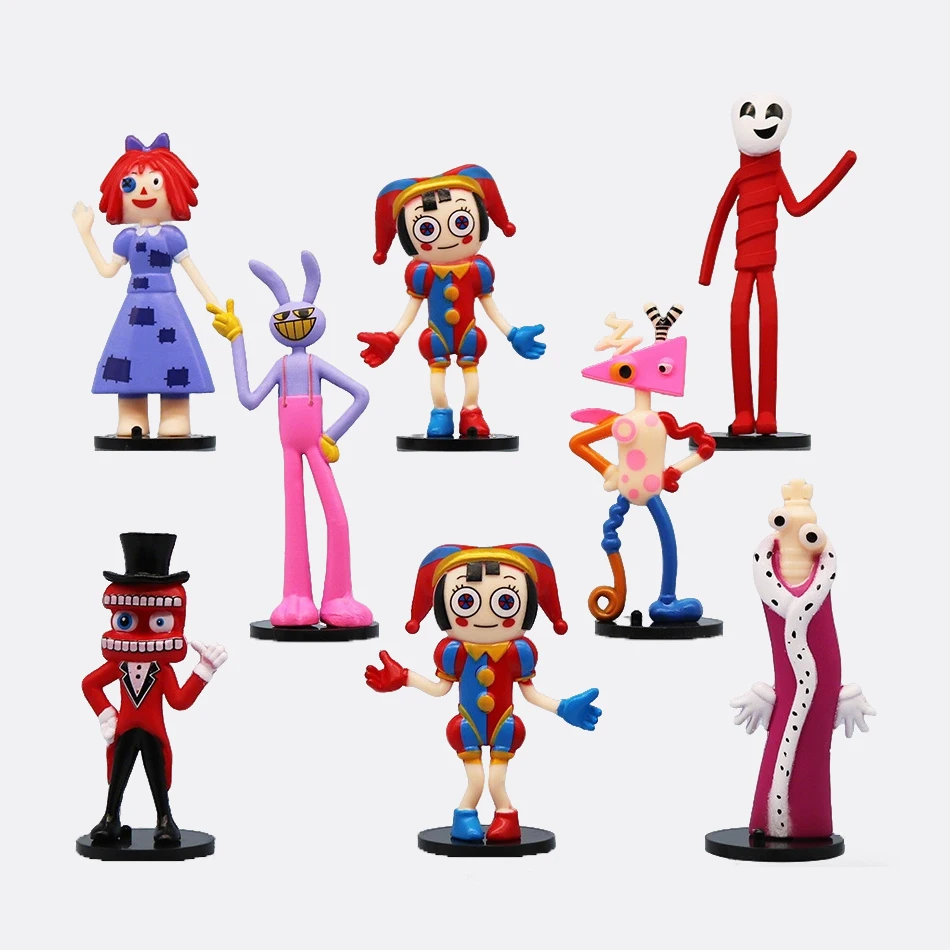 Geschenke Neue PVC The Amazing Digital Circus Anime-Figur Ragatha/Jax/Pomni Actionfigur PVC-Sammlerstück Dekorationsmodell Puppe Spielzeug