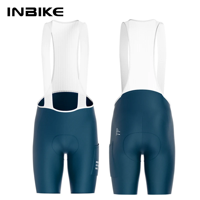 INBIKE Radhose für Herren, atmungsaktive Rennrad-Tights mit Taschen, atmungsaktive, gepolsterte Fahrradhose, MTB-Bekleidung
