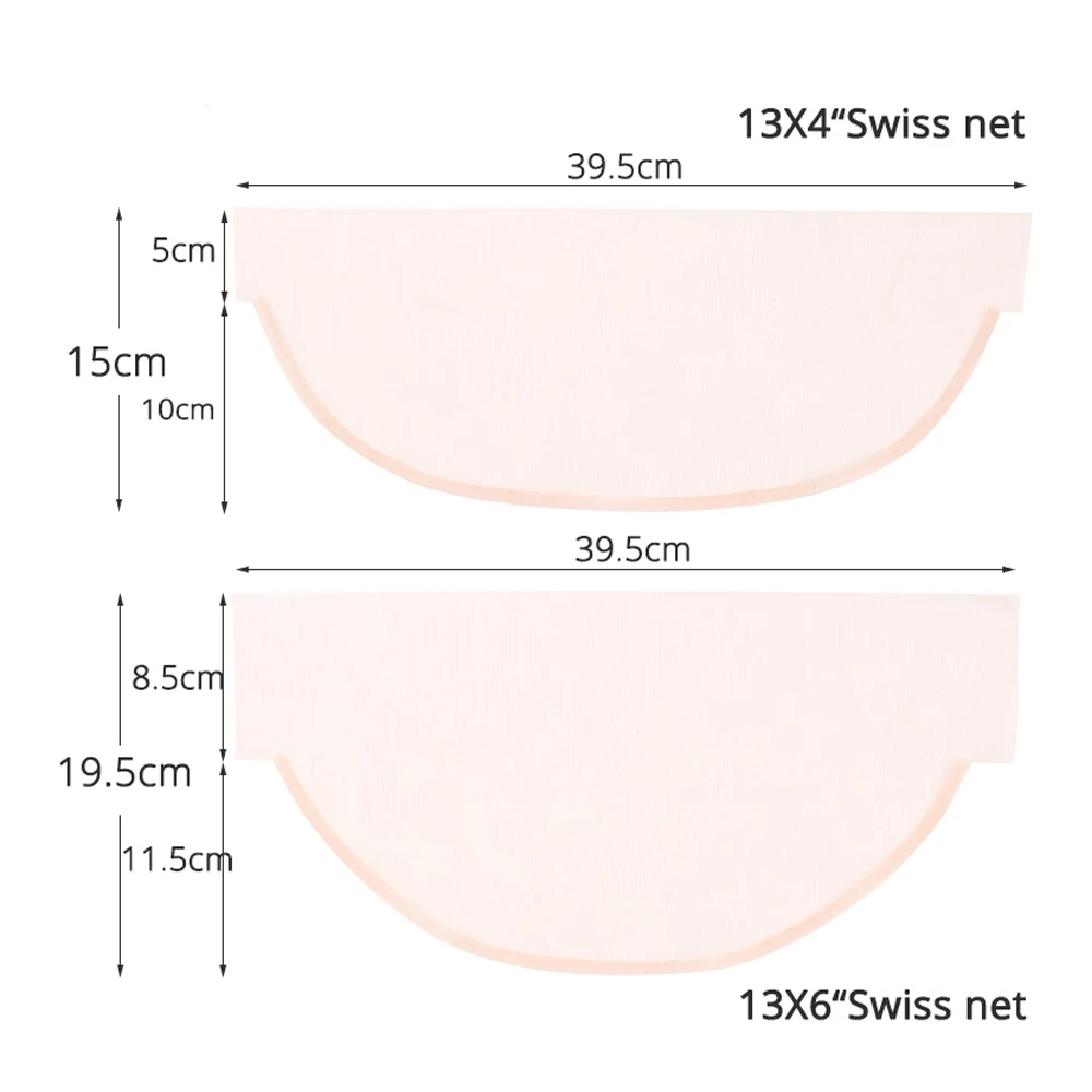 5Pcs Hair Net Hd Lace Net For Ventilating Swiss Lace Net For Making Frontal Closure Brown Clear 2*4 4*4 13*4 Base Weaving Net