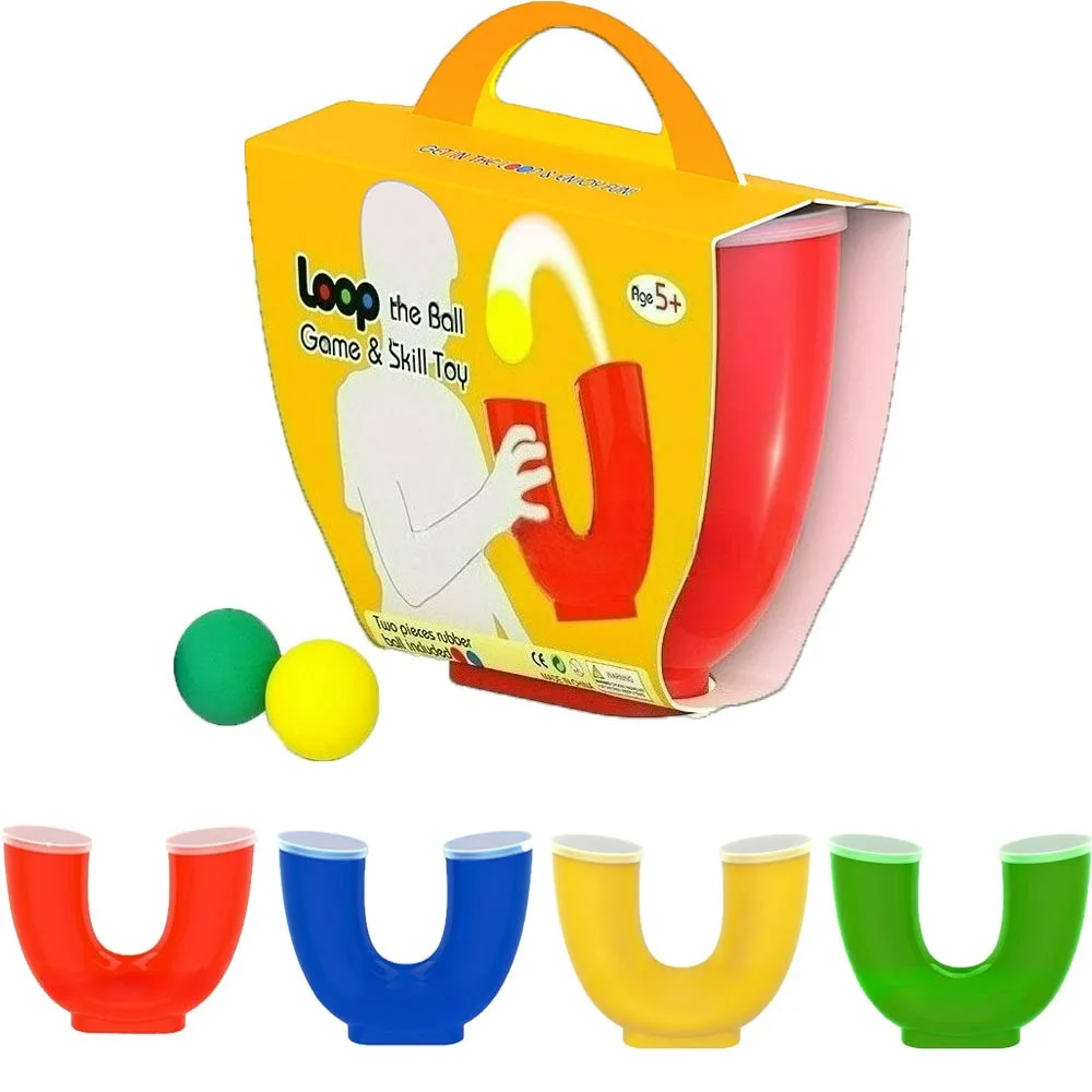 Outdoor Play Sports Games Multiplayer Juggling Balls Skill Toy with 2 Balls Hand Eye Coordination Training Games for Boys&Girls