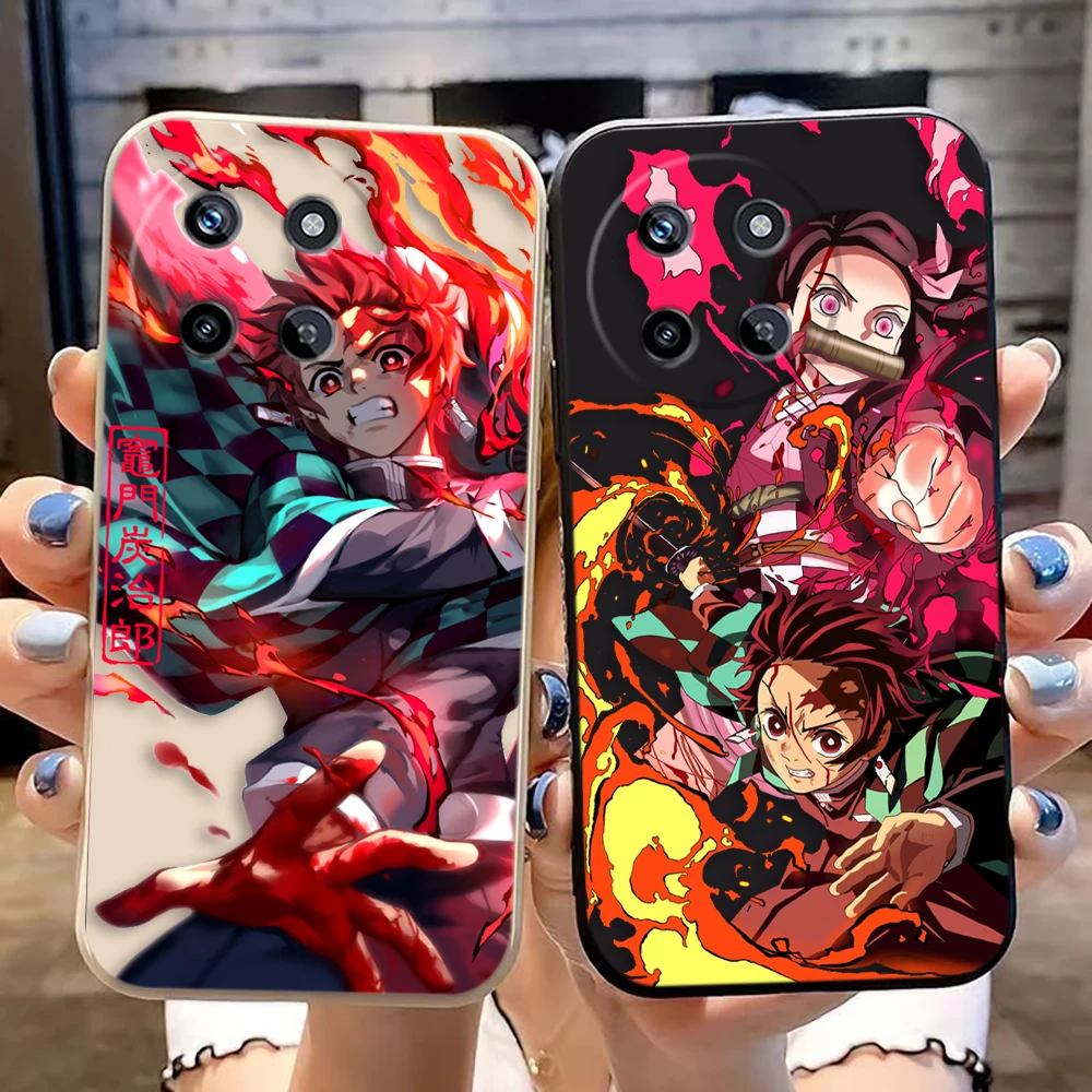 D-Demon S-Slayer T-Tanjiro Nezuko Cover Phone Case For OPPO Realme 13 11 10 9 9i 8 8i 7 7i 6 5 Pro Plus Soft TPU Color Case Capa