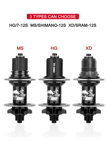 TANKE 120 Click Hub Bearing MTB Hub Front Rear 32 36 Holes Disc Brake Bicycle Hubs 7 8 9 10 11 12 Speed Quick Release 6 Pawl Hub