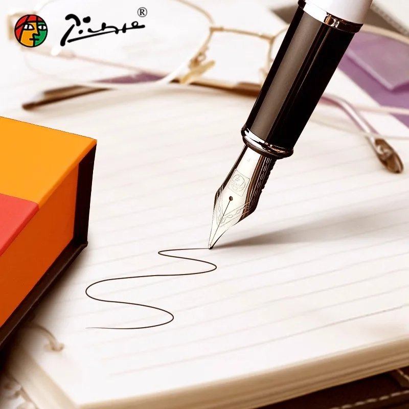 Gift Box Pimio 608 Fountain Pen for Business, Calligraphy & Smooth Daily Writing, Office Present