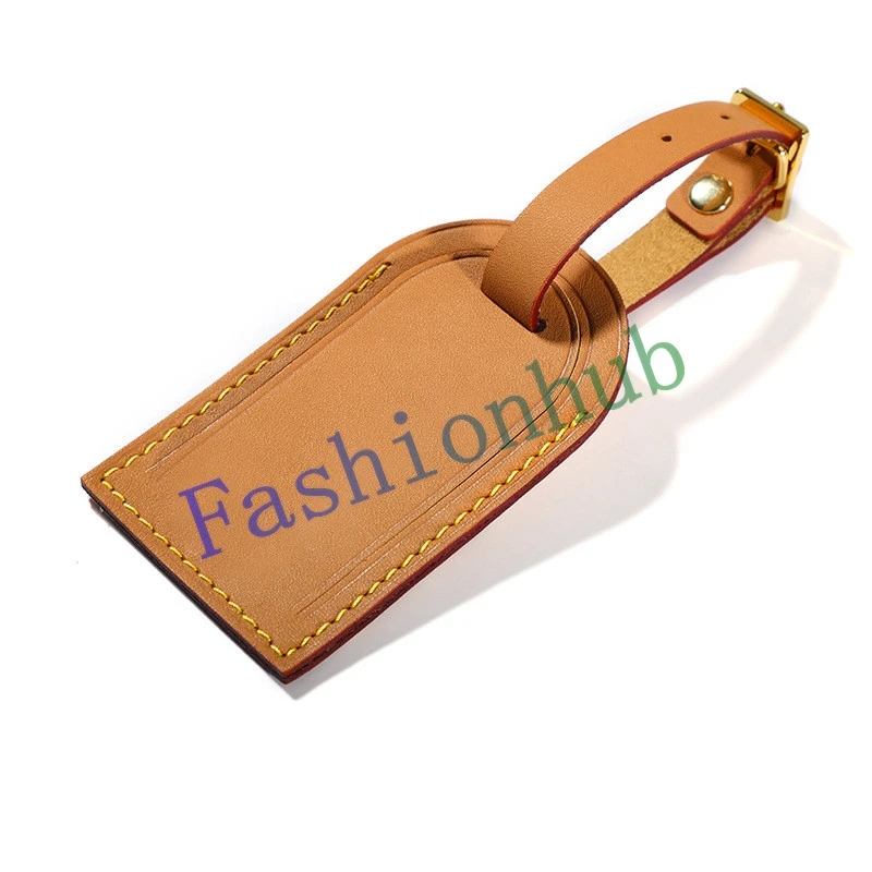 Customization ID Name Tag Air Label For Designer Duffle Bag Luggage Handbag Genuine Leather 5 Colors Big Size 9*5.5cm