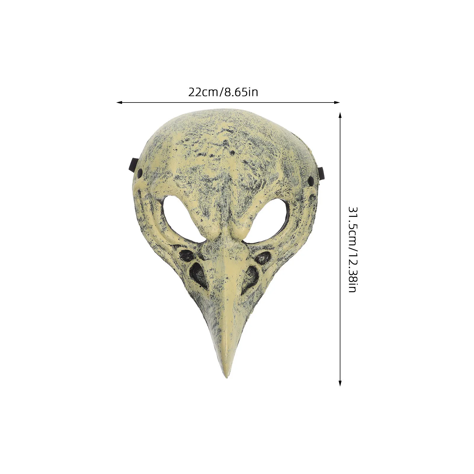 หน้ากากกะโหลกฮาโลวีน รูปทรงหัวนกสมจริง อุปกรณ์ประกอบคอสเพลย์สำหรับผู้ใหญ่ ผู้หญิง งานปาร์ตี้ งานแฟนซี หน้ากากสัตว์น่ากลัว ชุดแต่งกายกระดูก