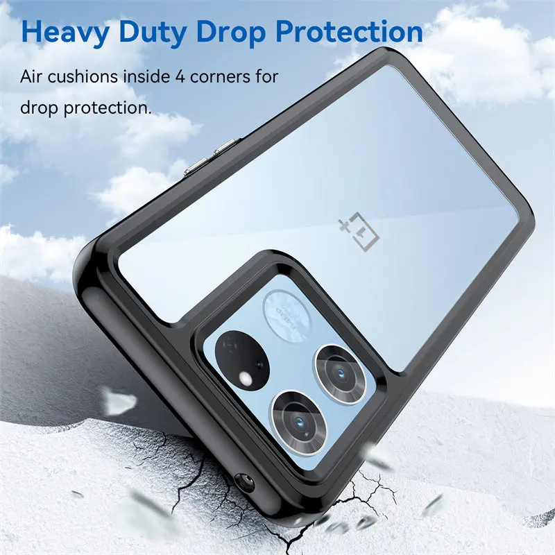 

Oneplus Ace Racing Edition Case Heavy Duty Drop Protection Silicone Bumper Clear Back Cover Hard Case for Oneplus Ace Racing 5G