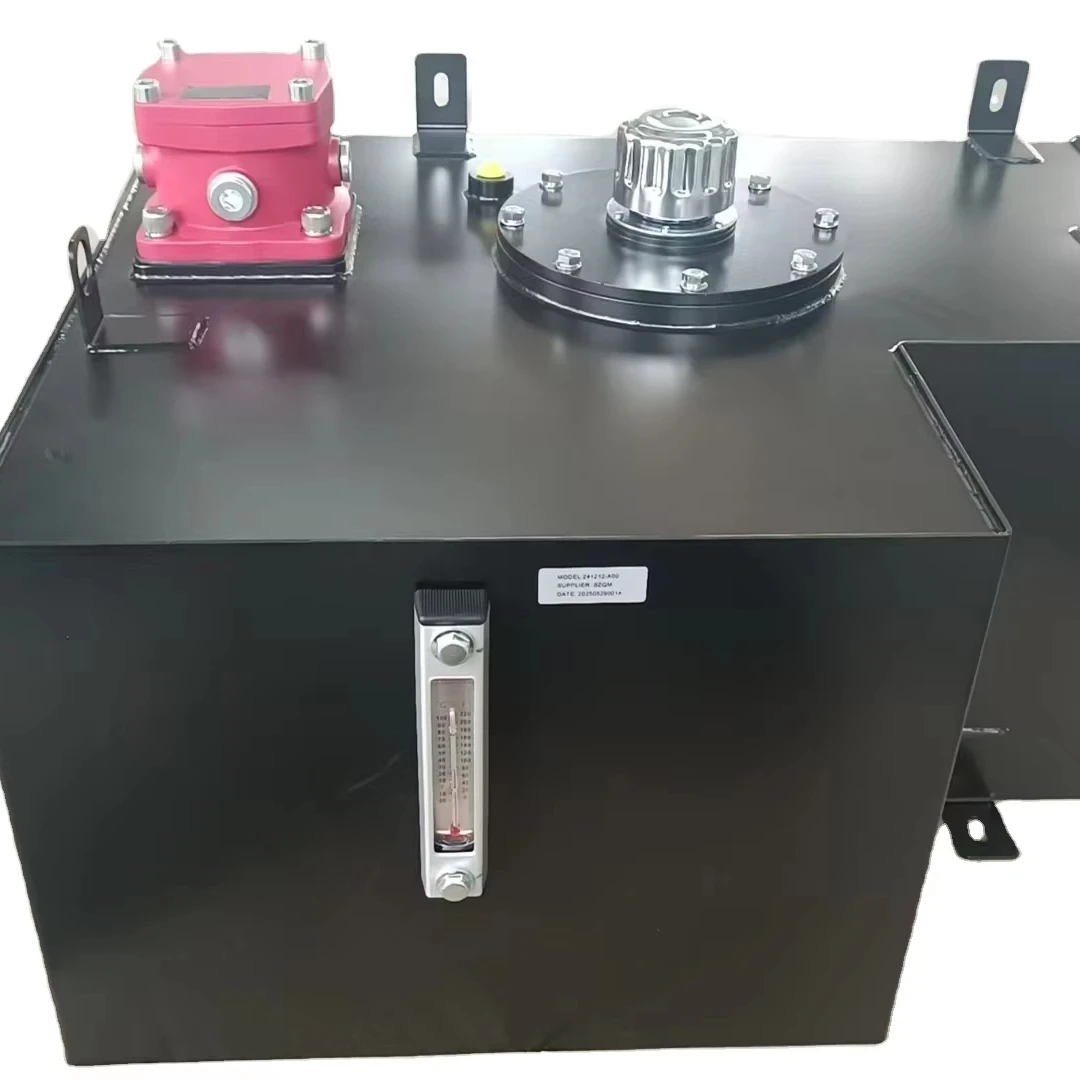 

Machinery Parts Side Mounted Steel Hydraulic Oil Tanks With Filter (40L~200L)