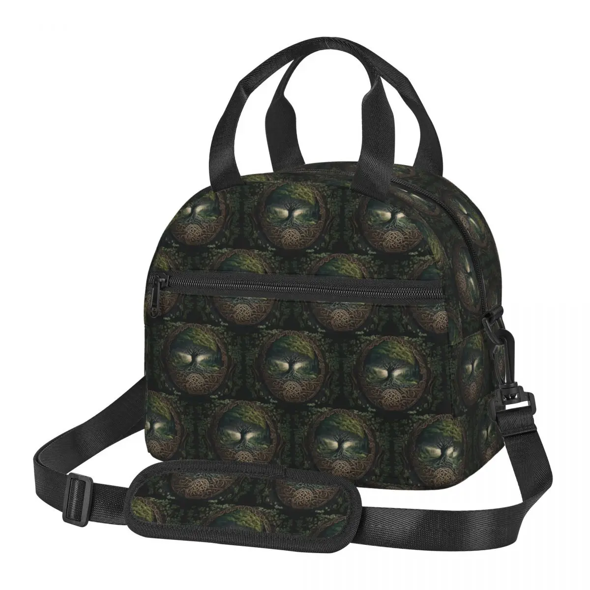 Yggdrasil Tree Of Life Celtic Insulated Lunch Bag for School Picnic Storage Food Boxes Portable Cooler Thermal Lunch Box Tote