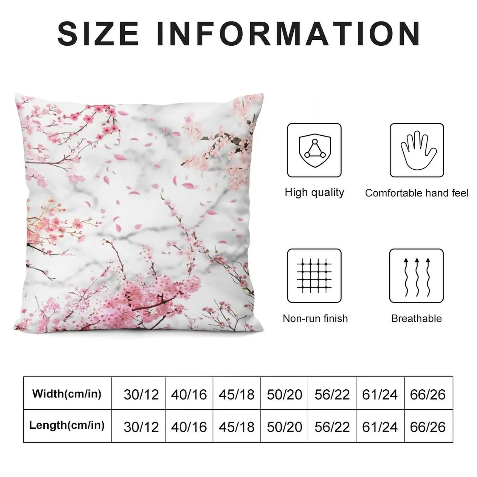 Beautiful Sakura Blossom In Pink Throw Pillow anime girl Decorative Cushions For Living Room Throw Pillow Covers pillow