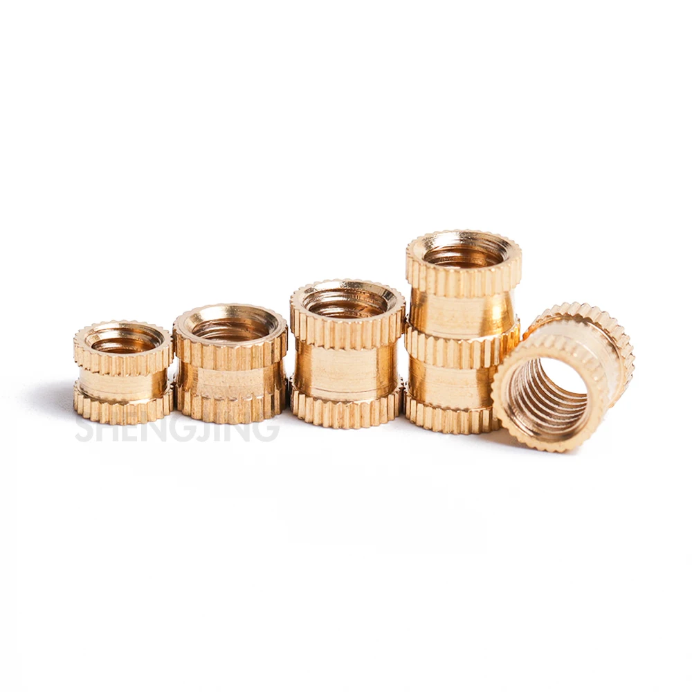 Threaded Inserts Brass Heat Set Insert Kit up to 1300 M1 M2 M2.5 M3 M4 M5 M6 M8 M10 Metric Knurled Heat Nuts for Plastic Parts