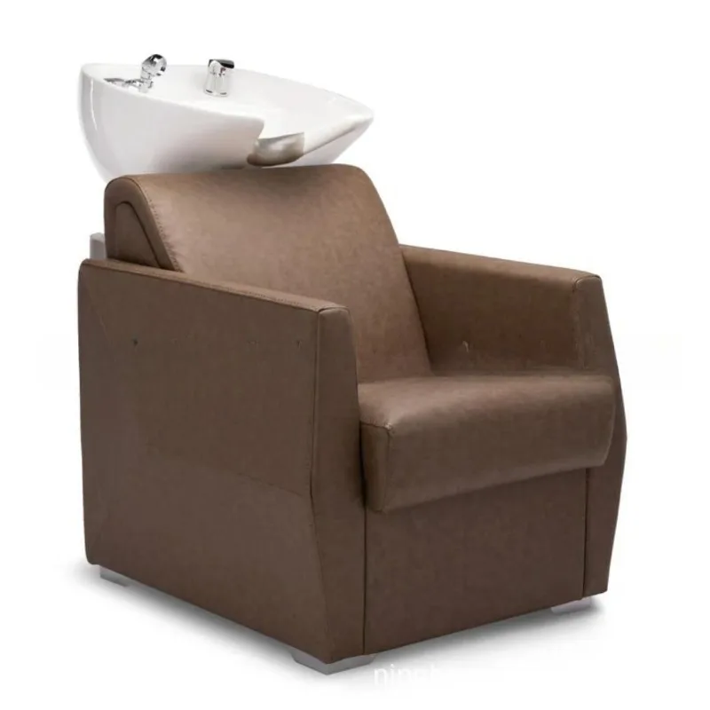 Shampoo Premium barber shop Hair bed Hair salon Flush bed Spa bed Ceramic basin Semi-reclining