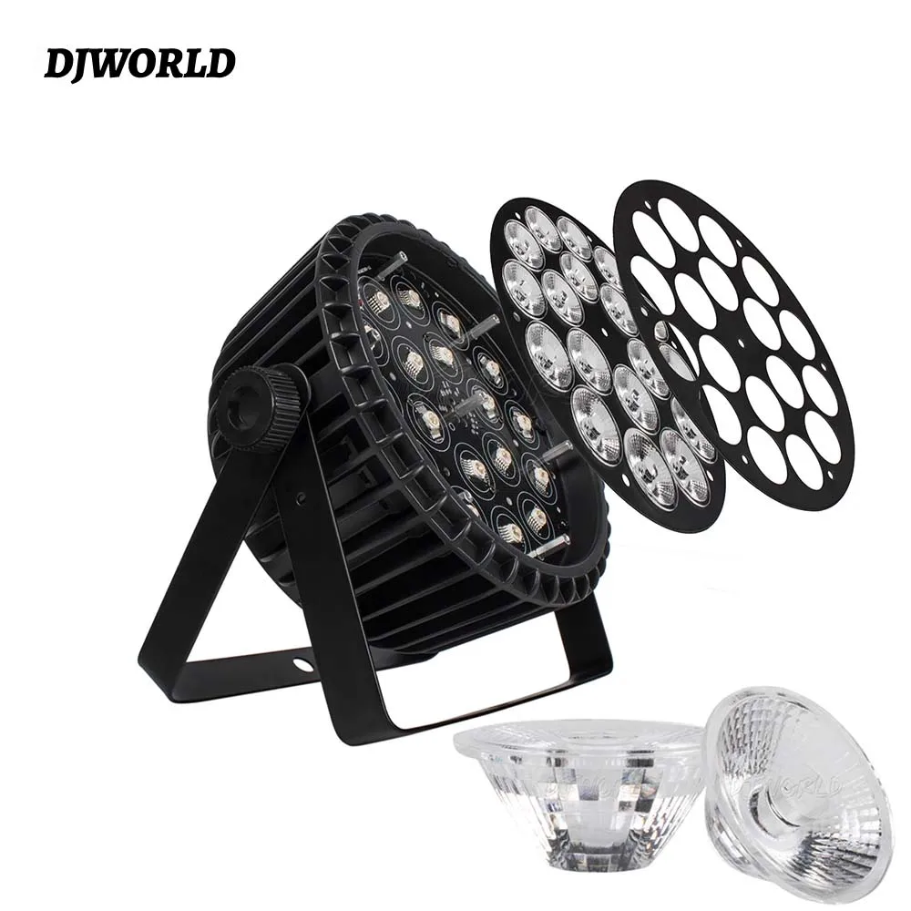 4PCS Aluminum Alloy LED Flat Par 18x12W RGBW/18x18W RGBWA+UV LED Lighting DMX512 Disco Professional Stage DJ Equipment