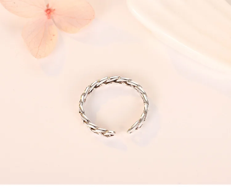 Hot 925 Sterling Silver Ring  Adjustable Simplicity Fashion Exquisite Women Jewelry Accessories Wedding Party Gift