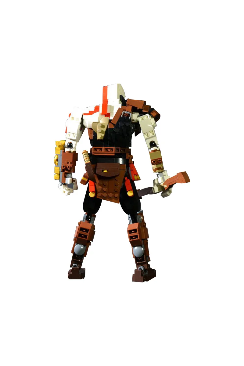 MOC dieu de la guerre 2018 Kratos blocs de construction modèle jeux populaires Kratos figurines d'action briques assemblage jouets enfants cadeaux d'anniversaire
