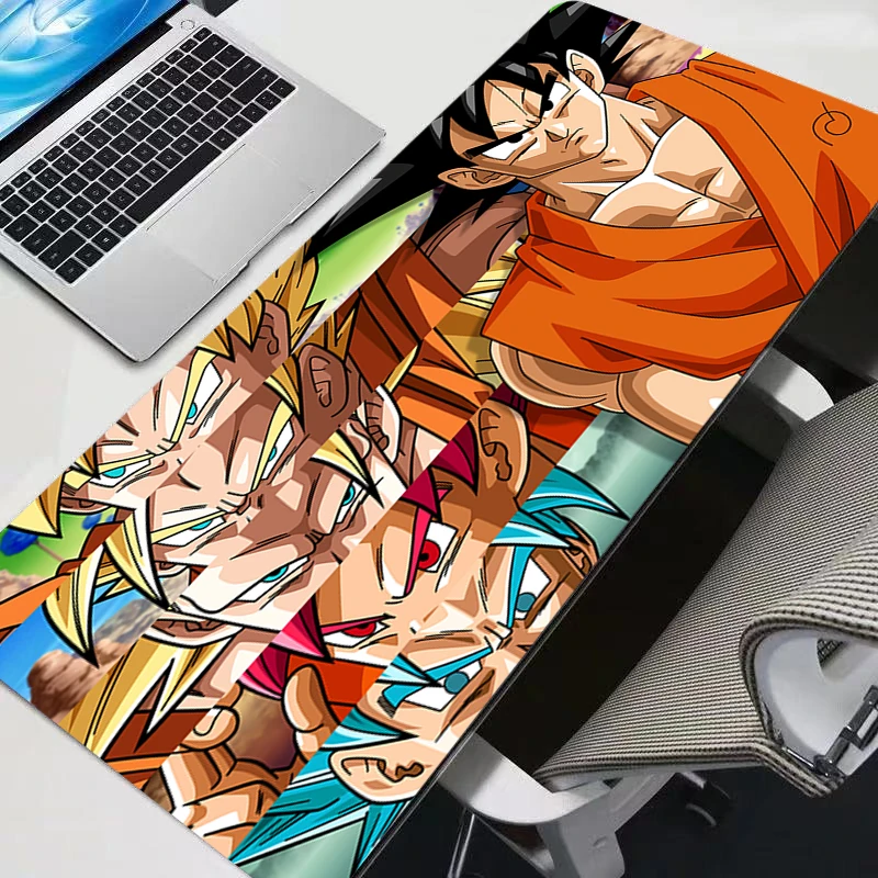

Gaming Mouse Pad HD Computer Office Game Dragon Balls Mousepad Rubber Anti-slip Long Keyboard Pad Cool Anime Goku Soft Desk Mats