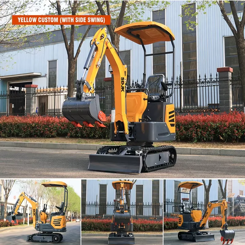 Ekskavator Mini 1 Ton 1.2 Ton penggali baru multifungsi dengan pompa untuk penggunaan pertanian kustomisasi mesin ekskavator Cina