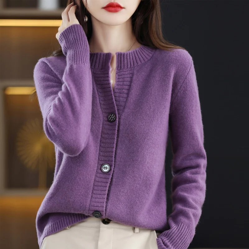 Cardigans Woman Knitted Winter 2024 Trend Fashion Tops Cardigan For Women Sweater Vintage High Quality Sweaters Korean Style