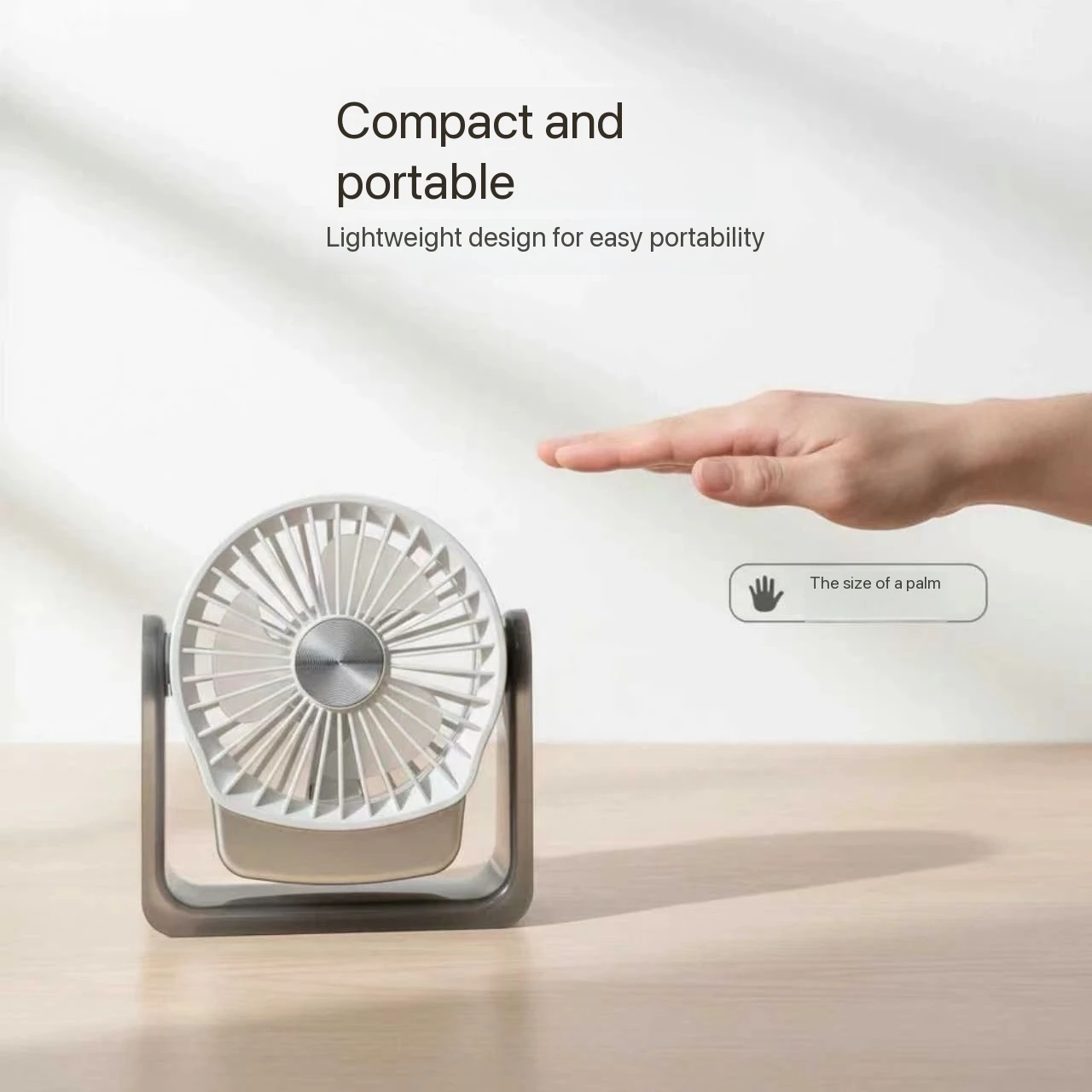MEET SUN 500mAh Desktop Leiser Mini-Ventilator Handlicher Kühlventilator Make-up Nachbearbeitungswerkzeug Sommer-Essential Persönlicher Lüfter – Detail 2
