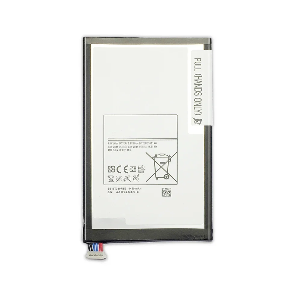 EB-BT330FBE Battery For Samsung Galaxy Tab 4 8.0 T330 T331 T331C T335 SM-T330 SM-T331 SM-T335 Bateria 4450Mah Tracking Number