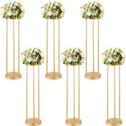 1 pcs Gold Metal Vase Bulk Gold Wedding Table Centerpieces 31.5 Inch High Metal Flower Stand Decorativoo durable at the top