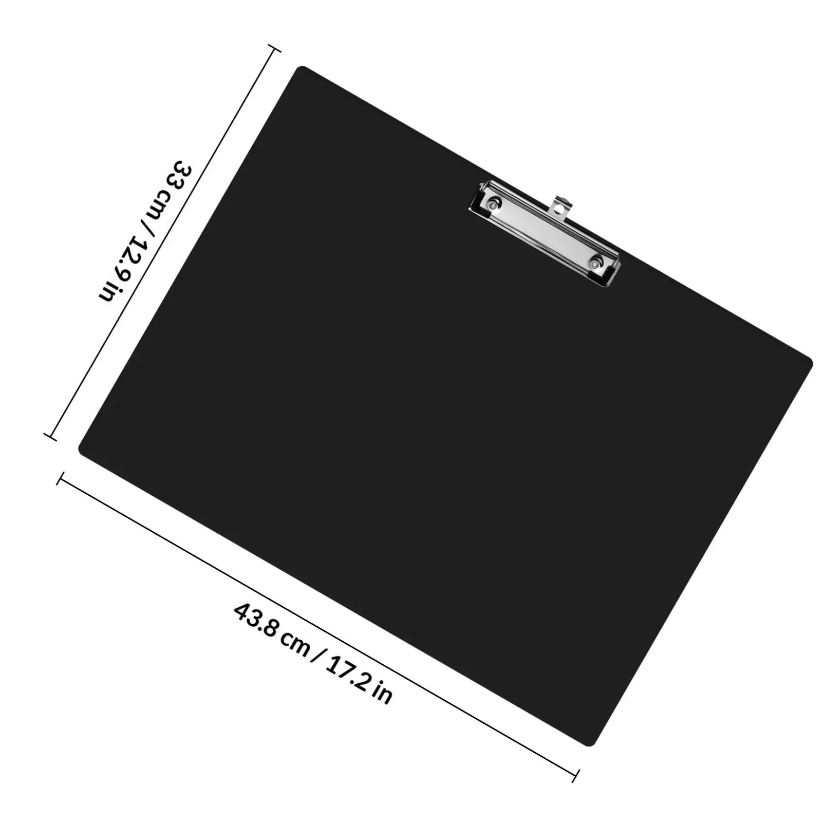 A3 Horizontal Plastic Clipboard No Design Easy Use Metal Clip for Classroom Office College School Home Business Document Holder
