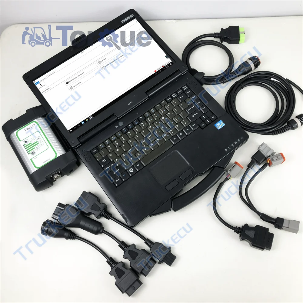 

6 pin 8 pin for Penta diagnostic tool for vodia 5 Marine Engine vocom penta epc 88890300 industrial vcads OBD serie+cf53 laptop