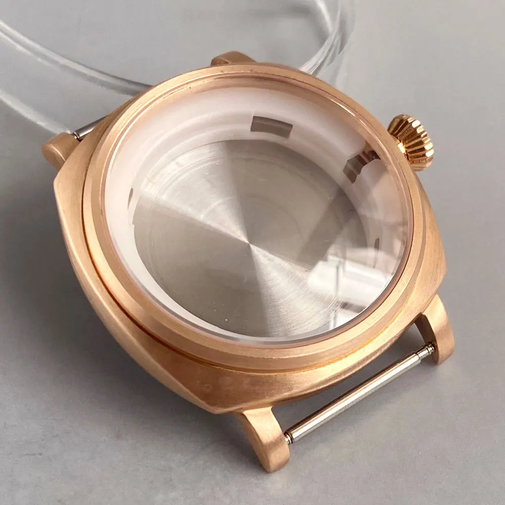 Tandorio New MOD 42mm CUSN8 Bronze Case Sapphire Crystal 200 Waterproof  Watch Case For NH35 NH36 ETA2824 PT5000 Automatic Move